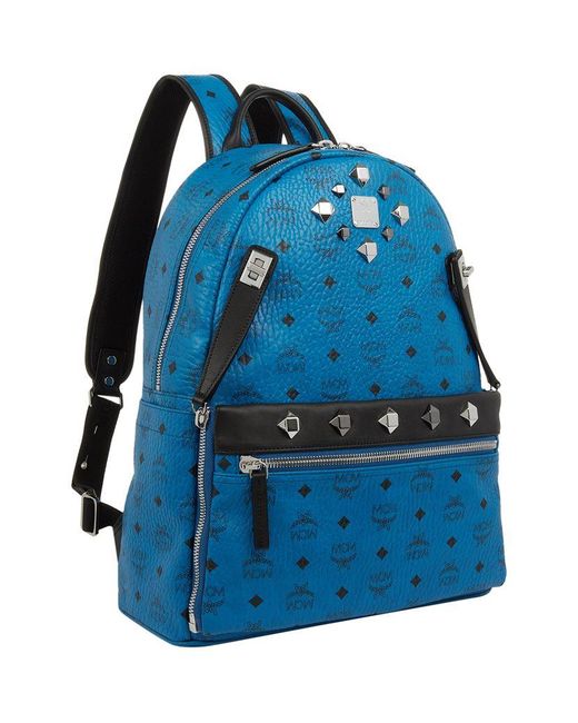 Mcm Medium Dual Stark Backpack in Blue | Lyst