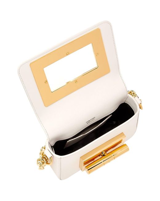 tom ford small chain shoulder bag in white lyst tom ford small chain shoulder bag in white lyst