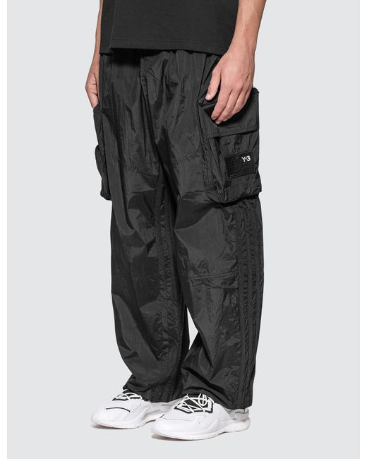 black shell suit joggers