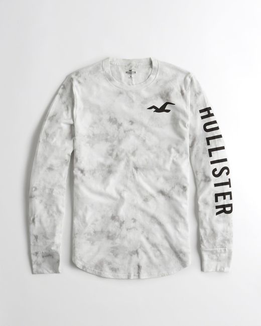 tie dye logo graphic tee hollister