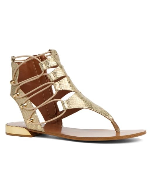 Aldo Athena Gladiator Sandals in Gold - Save 45% | Lyst