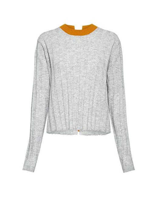 Lyst Sweater Crosby 10 Open Lam Derek Bicolor Gray Back 8Zdxq78a