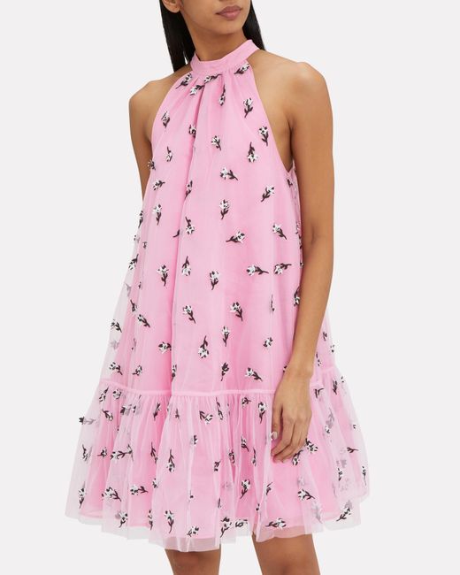 Rose Ruffle Maxi Dress in Pink | Pink dress casual, Pink boho dress, Dusty rose dress