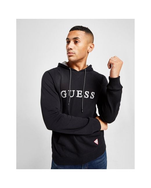 guess high build triangle overhead hoodie