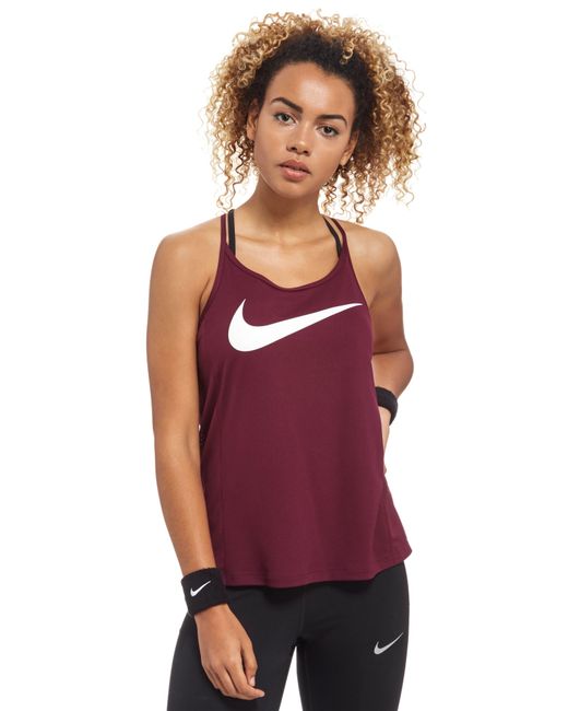 black and red nike tank top