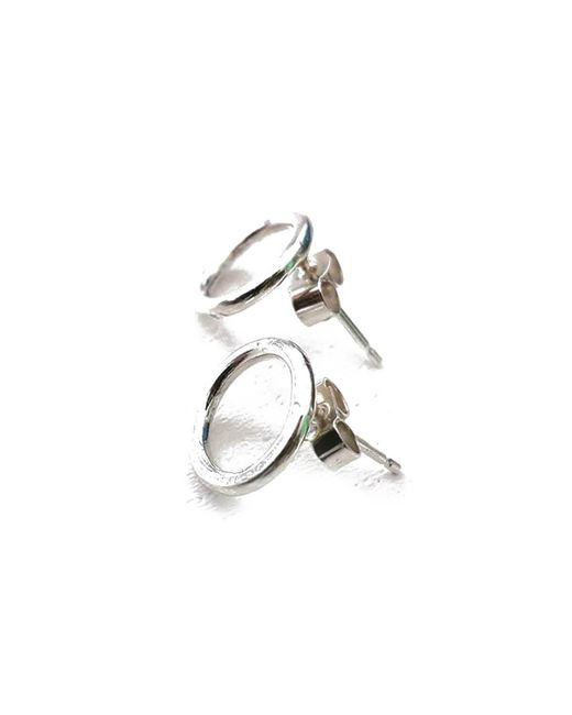 Lexi Cannon Jewellery Sterling Silver Open Circle Stud Lexi Cannon Jewellery Metallic Sterling Silver Open Circle Stud Earrings Lyst