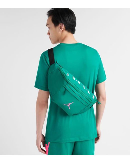 Nike Oversized Jumpman Crossbody Bag in Green for Men - Lyst