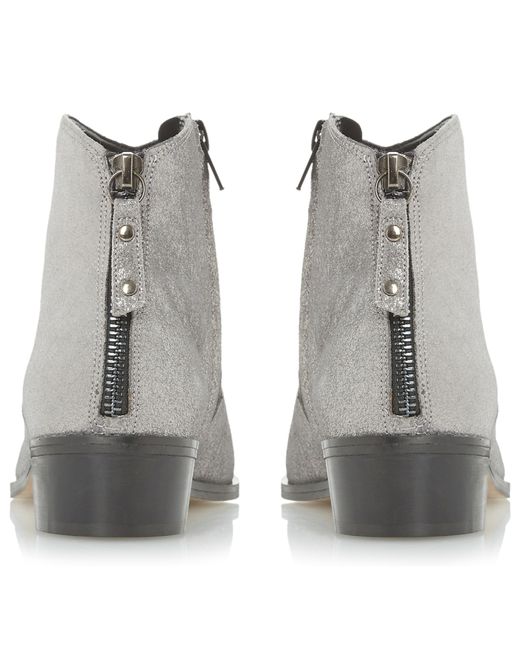 silver heels lewis john high in  Pointed  Toe Ankle (Silver) Pearcey Dune Lyst Boots Multicolour
