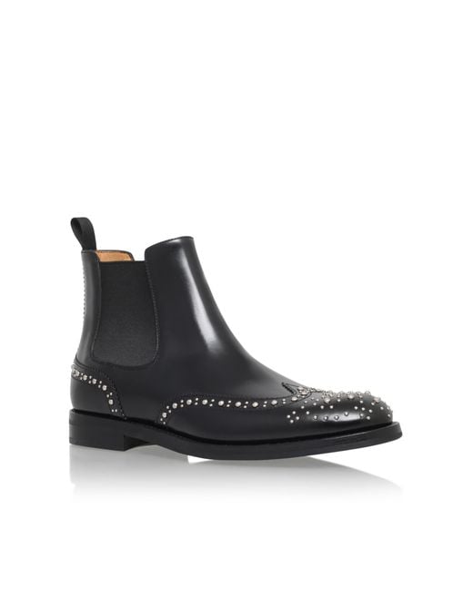 Church's Ketsby Stud-embellished Leather Ankle Boots in Black - Save 76