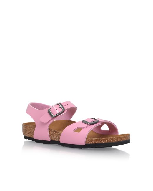 Birkenstock Rio Rubber Sandals in Pink (PALE PINK) Lyst