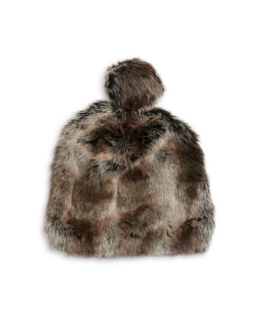 pom fur pom earrings prices Parkhurst Slouchy Faux  Pom Gray  Pom Hat Kara in Save Fur