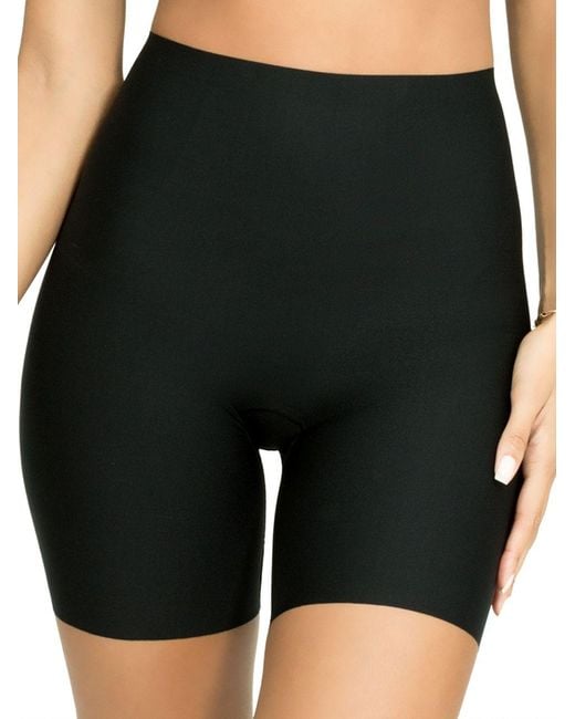 Spanx Thinstincts Mid-thigh Shaping Shorts in Black - Save 7% | Lyst