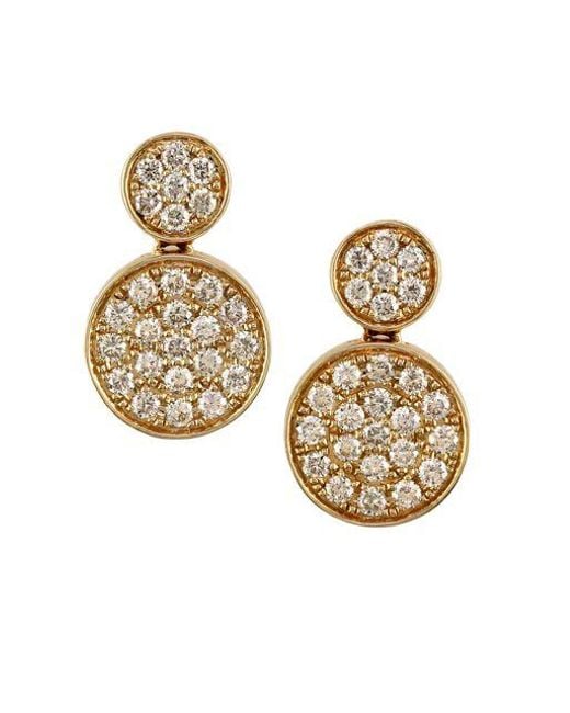 Lyst Effy Diamond And 14k Yellow Gold Disc Earrings In Metallic Effy Metallic Diamond And 14k Yellow Gold Disc Earrings Lyst