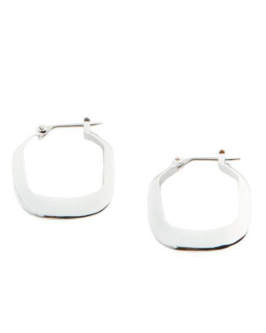 Lyst Kenneth Cole Rectangle Hoop Earrings In Gray Kenneth Cole Gray Rectangle Hoop Earrings Lyst