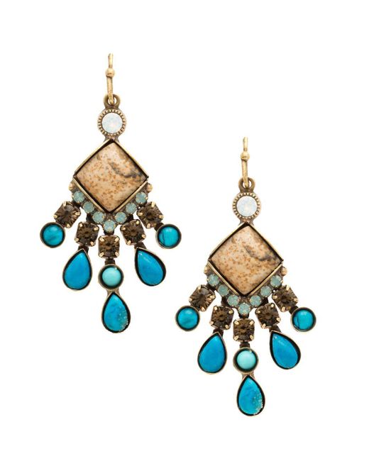 Sorrelli Driftwood Luella Multi-stone Hand-crafted Chandelier Earrings ...