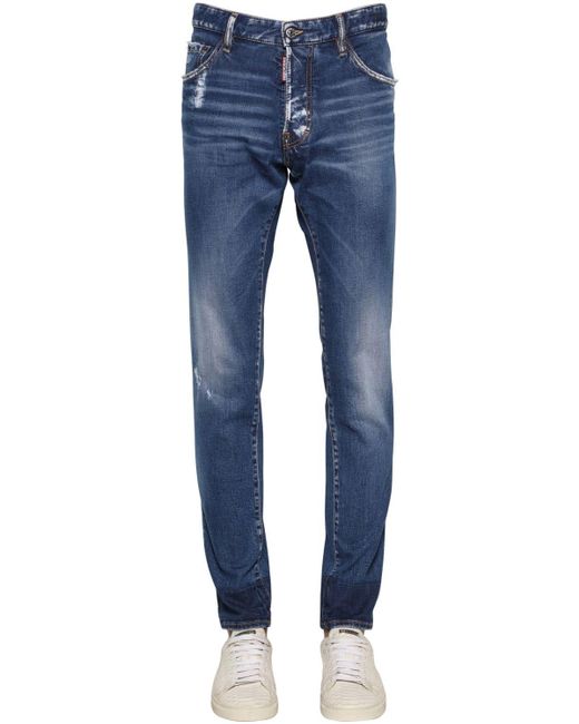 DSquared² 16.5cm Cool Guy Cotton Denim Jeans in Blue for Men - Lyst