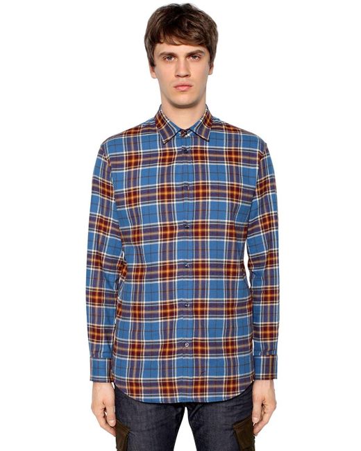 dsquared flannel shirt