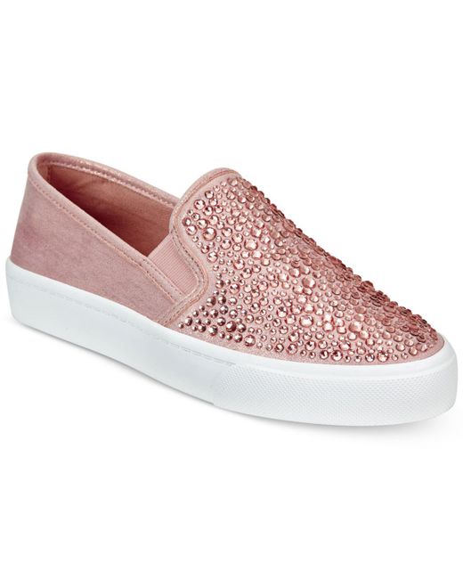 Lyst - Inc International Concepts Sammee Slip-on Sneakers in Pink ...