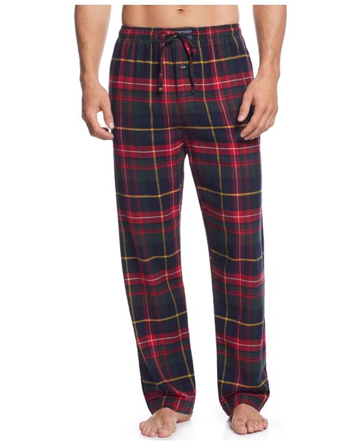 Polo ralph lauren Men's Plaid Flannel Pajama Pants in Red for Men ...
