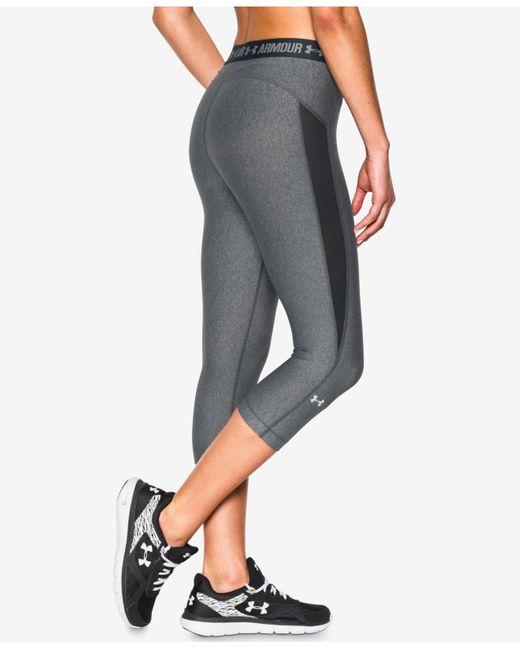 Download Under armour Coolswitch Heatgear Capri Leggings in Gray ...