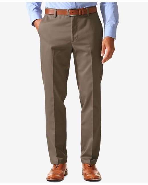 Dockers Slim Tapered Fit Signature Khaki Pants in Brown for Men | Lyst
