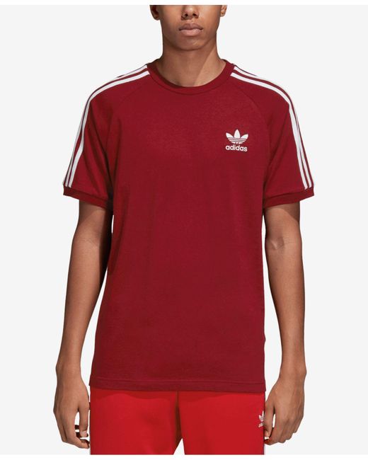 adidas t shirt burgundy
