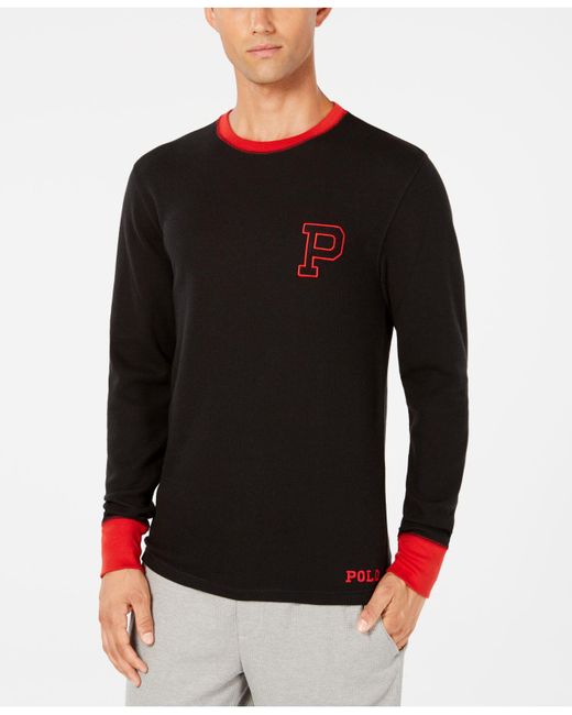 polo ralph lauren waffle knit thermal