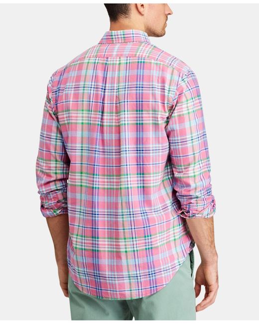 ralph lauren classic fit plaid shirt