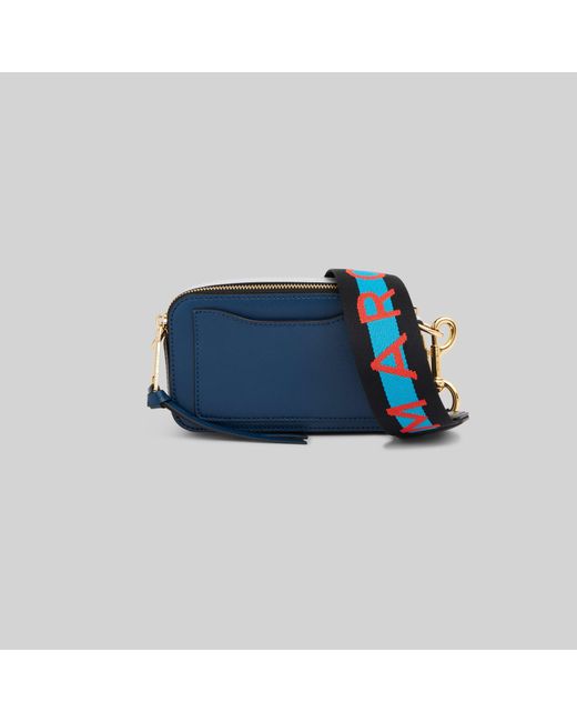 Marc Jacobs Logo Strap Snapshot Small Camera Bag in Blue - Lyst