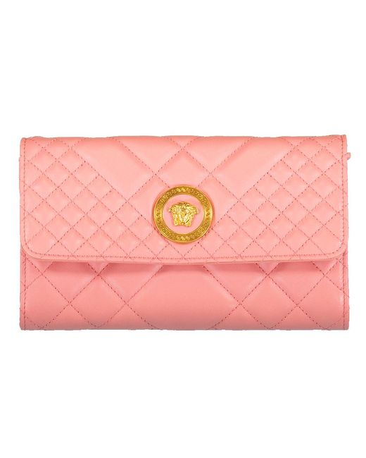 versace pink wallet