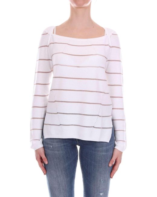 short sleeve white cotton sweater