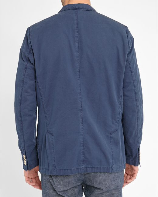 Scotch & soda Washed Blue Unlined Cotton Jacket in Blue for Men Lyst