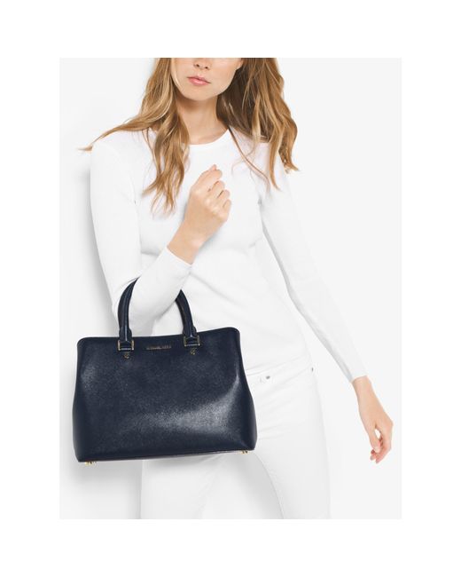 michael kors savannah large saffiano leather satchel
