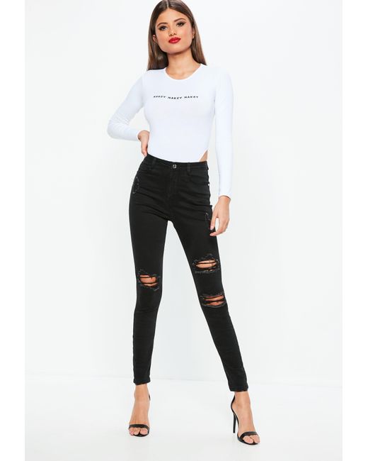 missguided ripped jeans