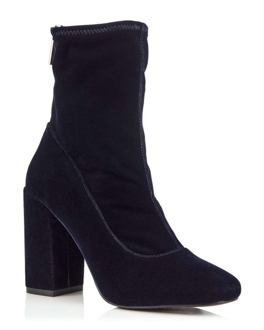 sock boots miss selfridge miss selfridge alanis velvet sock boots in blue navy lyst sock boots miss selfridge miss selfridge alanis velvet sock boots in blue navy lyst