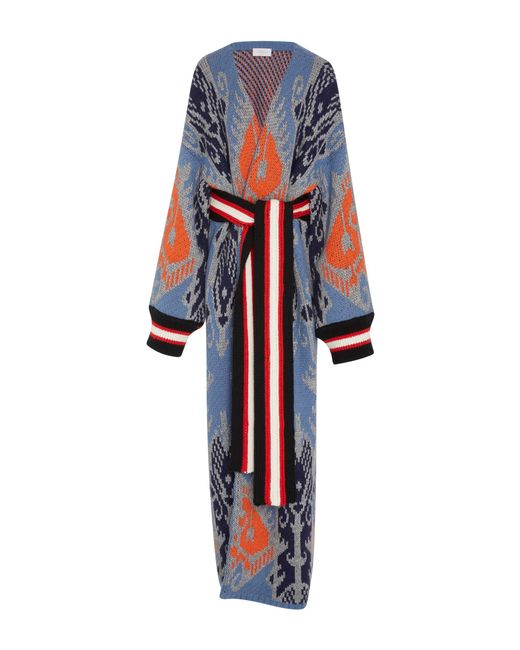 tak ori mega uzbek coat in blue lyst tak ori mega uzbek coat in blue lyst