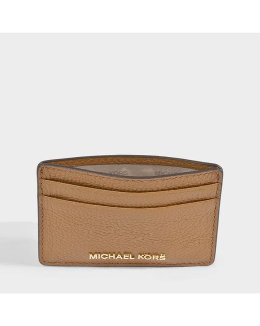 Lyst Michael Michael Kors Money Pieces Card Holder In Black Calfskin