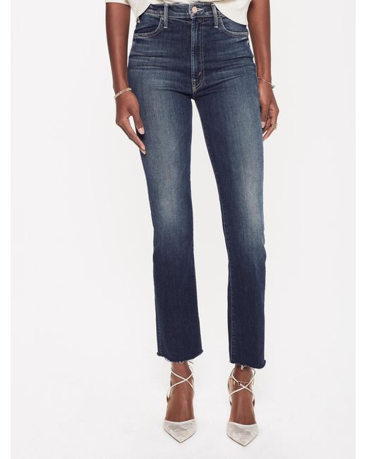 Lyst - Mother Denim The Hustler Ankle Fray On The Edge in Blue