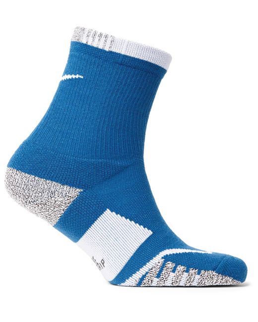 nike elite crew socks blue