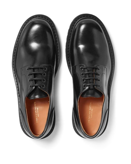 Dries van noten Leather Derby Shoes in Multicolor for Men (Black) | Lyst