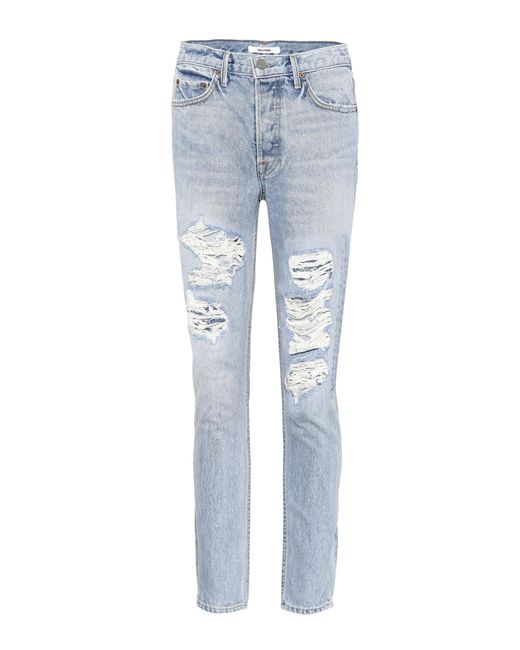 GRLFRND Denim Karolina Distressed Jeans in Blue - Lyst