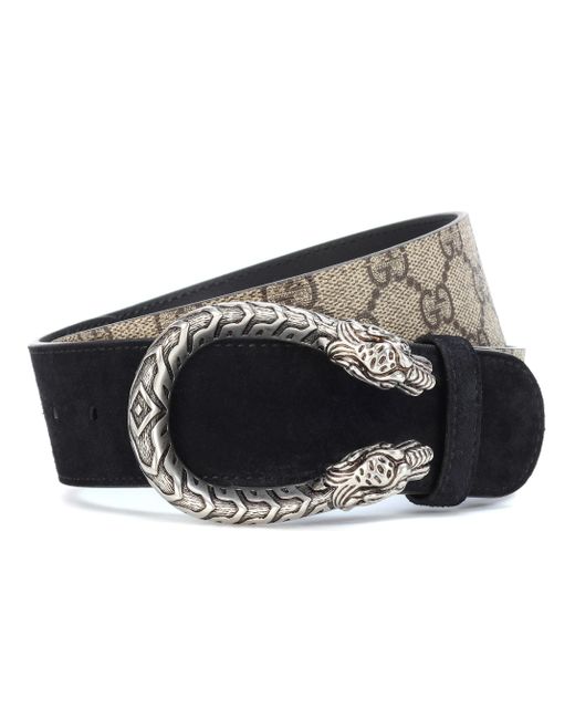 Gucci Leather Dionysus GG Supreme Belt in Brown - Lyst