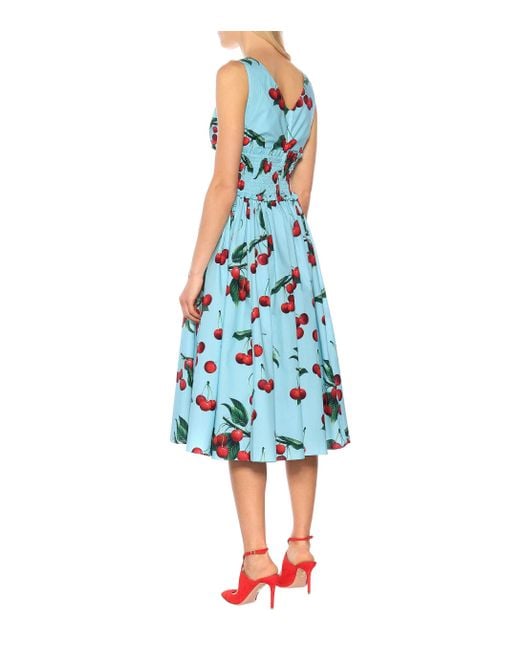 Dolce & Gabbana Exclusive To Mytheresa – Cherry Printed Cotton Dress in ...