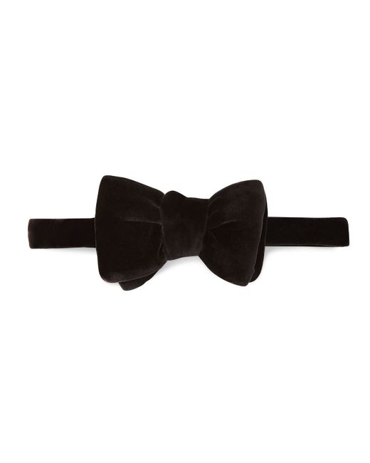 Tom ford black satin bow tie #8
