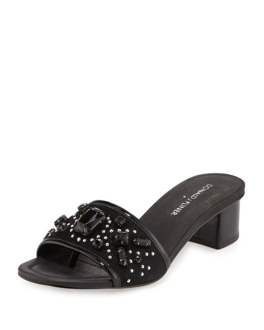 black sandals heels