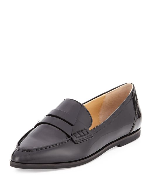 michael kors patent leather loafers michael michael kors connor patent leather loafers in blue michael kors patent leather loafers michael michael kors connor patent leather loafers in blue
