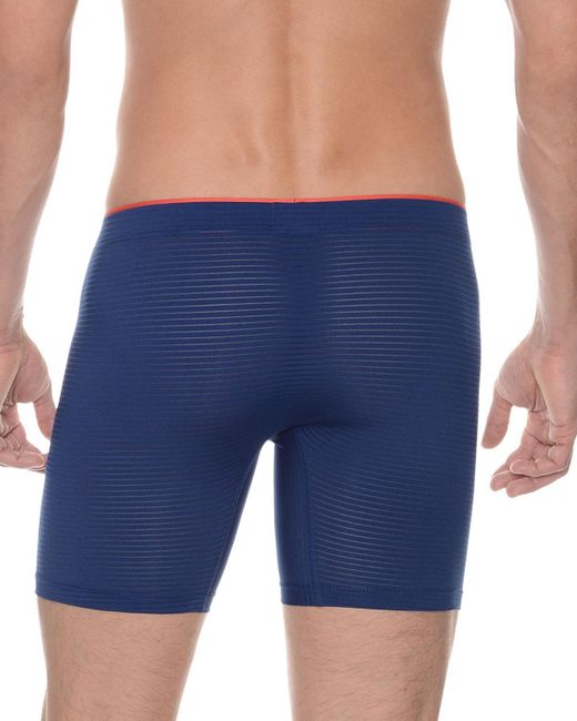 2xist Sliq Micro Longleg Boxer Briefs in Blue for Men Lyst