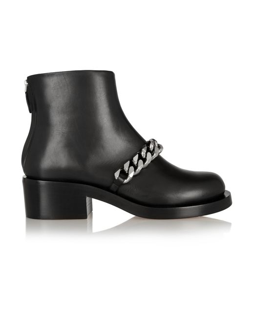 Givenchy Chain Strap Ankle Boot in Black - Save 56% | Lyst