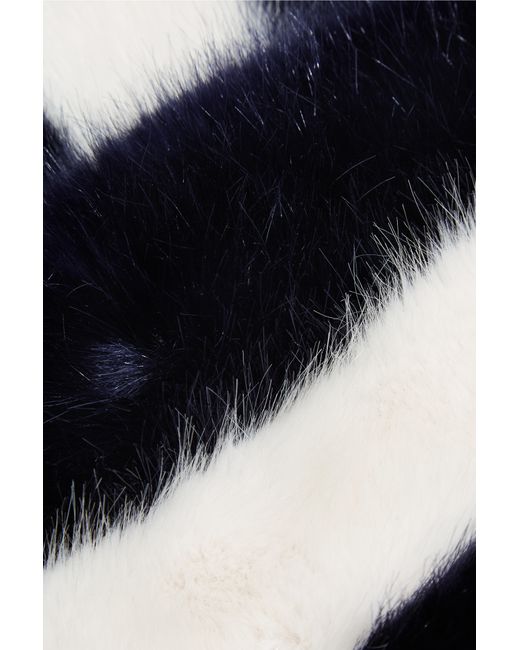 J.crew Mariner Faux Fur Scarf in Blue (midnight blue) Lyst