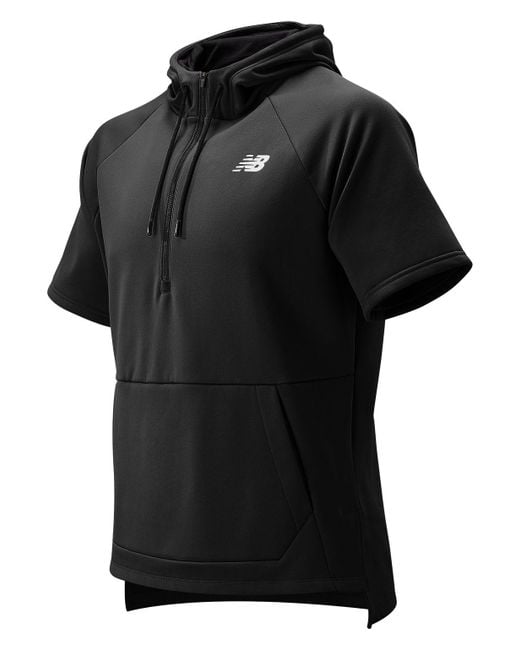 New Balance Bp Fleece Hoodie in Black for Men - Lyst